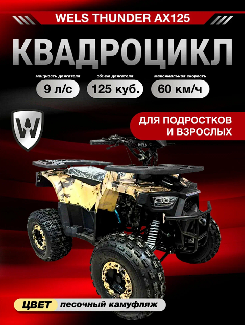 Квадроцикл THUNDER WELS AX125