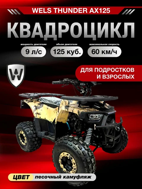 Квадроцикл THUNDER WELS AX125